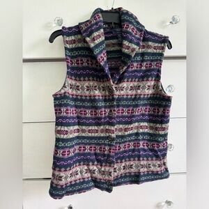Chaps denim petite sweater vest